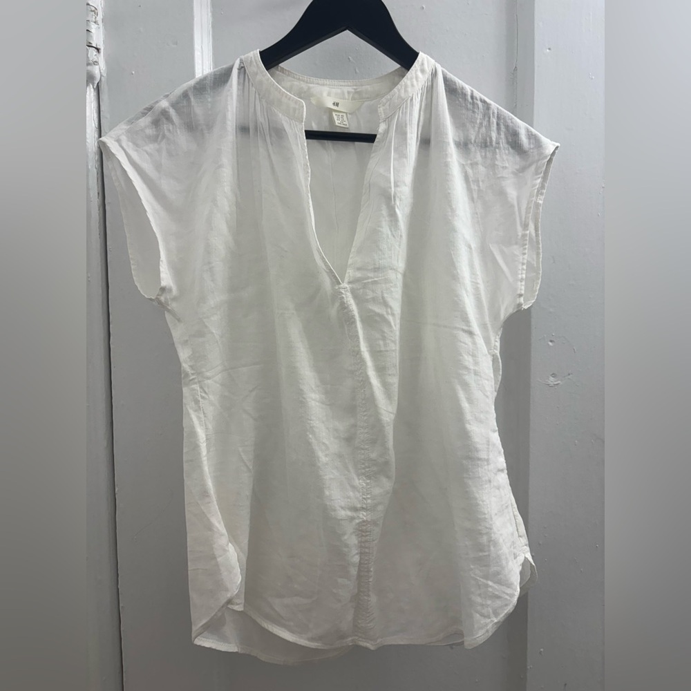 H&M Sleeveless White Women's Top Shirt